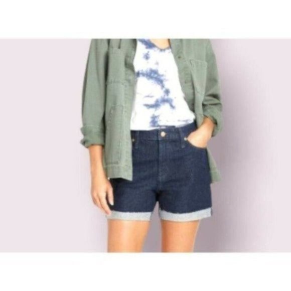 Size 2 Universal Thread Cut Off Shorts Waist 26R Blue Jean Denim Distressed Fray - Picture 2 of 4